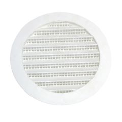 Plastic Round Mini Louver - 3" - White
