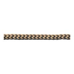 Polyester Barrel Rein - Black/Tan - 1" x 7 1/2"
