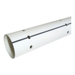 PVC/BNQ drainage pipe, ferrous ochre, white, 4" x 10'