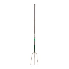 Hay Fork 12" - 3 Teeth - Forged Steel - Wooden Handle