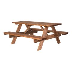 Table à pique-nique, couleur cèdre, 4' x 6'