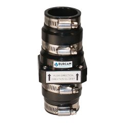 Check Valve - 1 1/4" and 1 1/2" - 2" ABS - Black