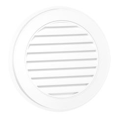 Round Gable Vent - 18" - White