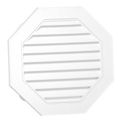 Octogonal Gable Vent - 18" - White