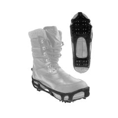 Portable Snow and Ice Shoe Grips - Black - Size Large