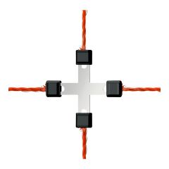 Litzclip electrical rope cross-connector