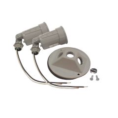 Double Lampholder With Cover - Gray
