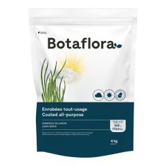 Coated lawn seeds