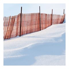 Snow fence in softwood