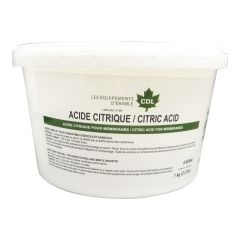 Citric acid powder for membranes