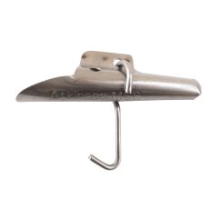 Pivoting stainless steel spout