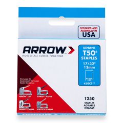 Agrafes T50, 17/32", 1250/pqt