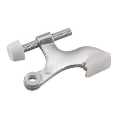 Heavy-Duty Hinge Pin Door Stop - Brushed chrome - 8 mm x 45 mm x 17 mm