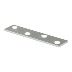 Plaque de fixation à position multiple, zinc, 7/8" x 4"