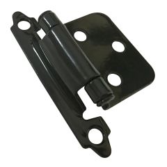 Charnière semi-dissimulée avec ressort, noir, 2 3/4" ,2/pqt