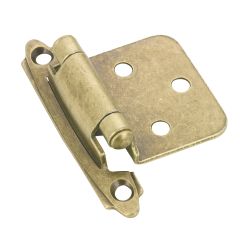 Charnière semi-dissimulée avec ressort, laiton antique, 2 3/4" ,2/pqt
