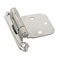 Charnière semi-dissimulée avec ressort, chrome brossé, 2 3/4" ,2/pqt
