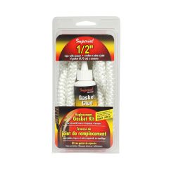 White Fiberglass Gasket Kit - 1/2" x 6'