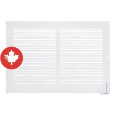Grille murale, blanc, 6" x 14"