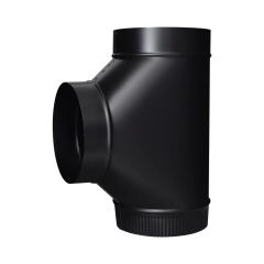 Raccord en T, Noir mat, Cal. 24, 7"