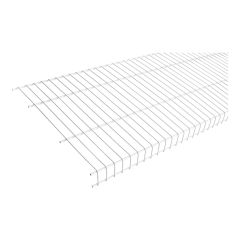 Tablette grillagée, modèle L, rangement d'objets de moyen et grand volume, 12" x 96"