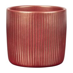 Ceramic Cover Pot - Magic Red - 13 cm
