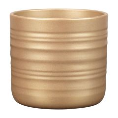 Ceramic Cover Pot - Royal Gold - 17 cm