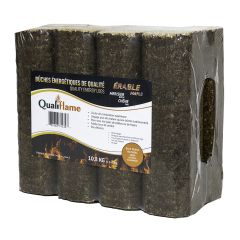 Qualiflame Energy Log - Hardwood - 3 Lb/Log - 8/Pkg