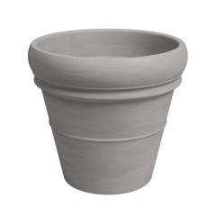 European Terracotta Pot - Mariza - Grey - 14.5"