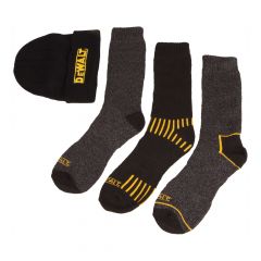 Set of 3 pairs of men's work socks and 1 hat