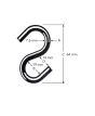 Crochet en forme de S, acier inoxydable, 19 mm x 2 1/2" x 7.6 mm