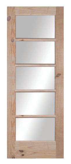 Porte française à 5 panneaux, 1 3/8" x 30" x 80"