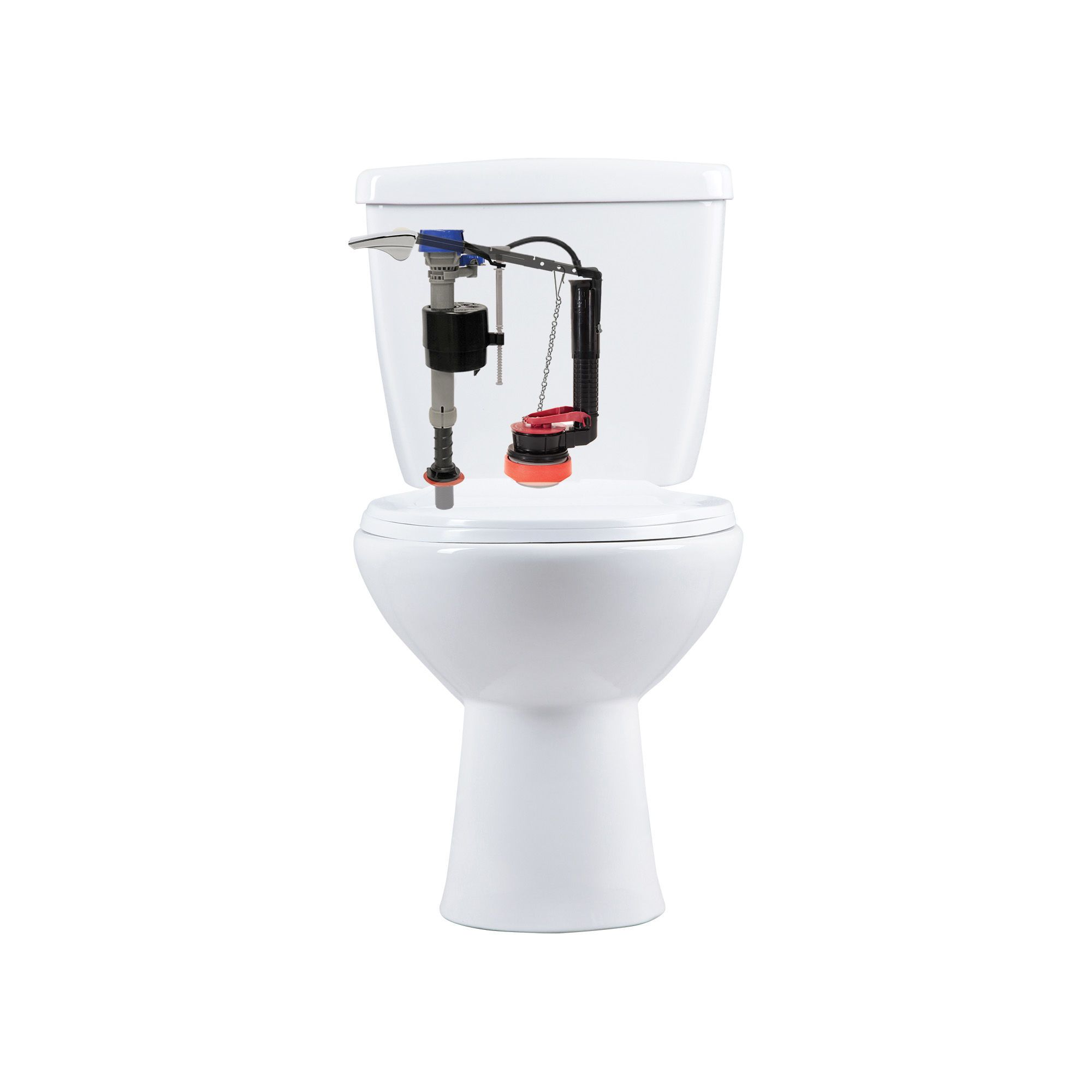 Kit De Poignée De Chasse D'eau En Métal - Poignée De Remplacement Pour Réservoir De Toilettes - Compatible Standard - Facile à Installer