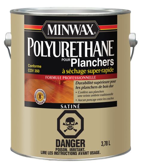 Polyurethane Floor Varnish - Satin - 600 ft² - 3.78 l