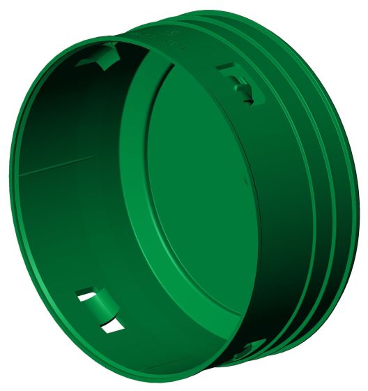 Bouchon extérieur à clip, 6", vert