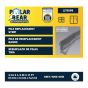 Grey Pile Replacement Strip with Sealing Barrier - 3/16" x 1/4" x 17'