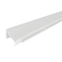 U-Shape White Snap-on Vinyl Door Bottom with Vinyl Fins - 36"