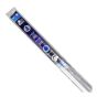 Coupe-froid en aluminium pour bas de porte avec insertion en vinyle, argent, 36"