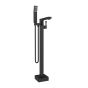 Matte Black Roman Bathtub Faucet – Complete model - Floor Mount Bathtub Filler