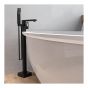 Matte Black Roman Bathtub Faucet – Complete model - Floor Mount Bathtub Filler
