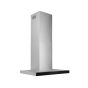 Broan 30-Inch Convertible Wall-Mount T-Style Chimney Range Hood, 450 MAX CFM, Stainless Steel with Black Glass