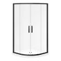 Door/Base Shower Kit - Kassia - Matte Black - 38" x 38" x 74 5/8"