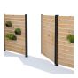 Ensemble de cadrage de porte, 72", noir, 2/pqt