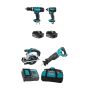 Ensemble de 4 outils 18V (3,0 Ah) LXT