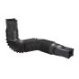 Rallonge de descente de gouttière Flex-A-Spout, vinyle, noir, ajustable 25-55"