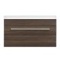 Wall Vanity and Sink - Alamo Relax - 1 Drawer - Alamo Oak - 30" x 17 3/4"