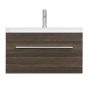 Wall Vanity and Sink - Alamo Relax - 1 Drawer - Alamo Oak - 30" x 17 3/4"