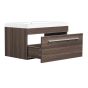 Wall Vanity and Sink - Alamo Relax - 1 Drawer - Alamo Oak - 30" x 17 3/4"