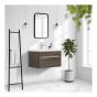Wall Vanity and Sink - Alamo Relax - 1 Drawer - Alamo Oak - 30" x 17 3/4"