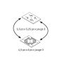 Ensemble de plaques d'appui, 3 1/2″ x 5 1/4″ x 3 gauge